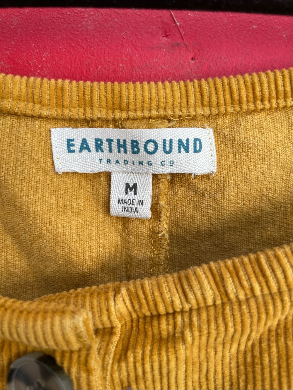EARTHBOUND Mustard Yellow Corduroy Jumpsuit